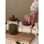 3 pots à café en verre avec cuillères, pots à bonbons, pots à biscuits, pots de rangement, pots à thé, pots à collation, pots à assaisonnement, pots à sel, pots à poivre