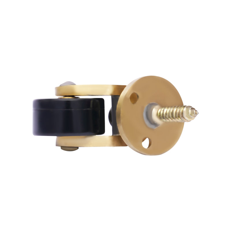 Brass Furniture Casters Set, 360° Swivel Wheels