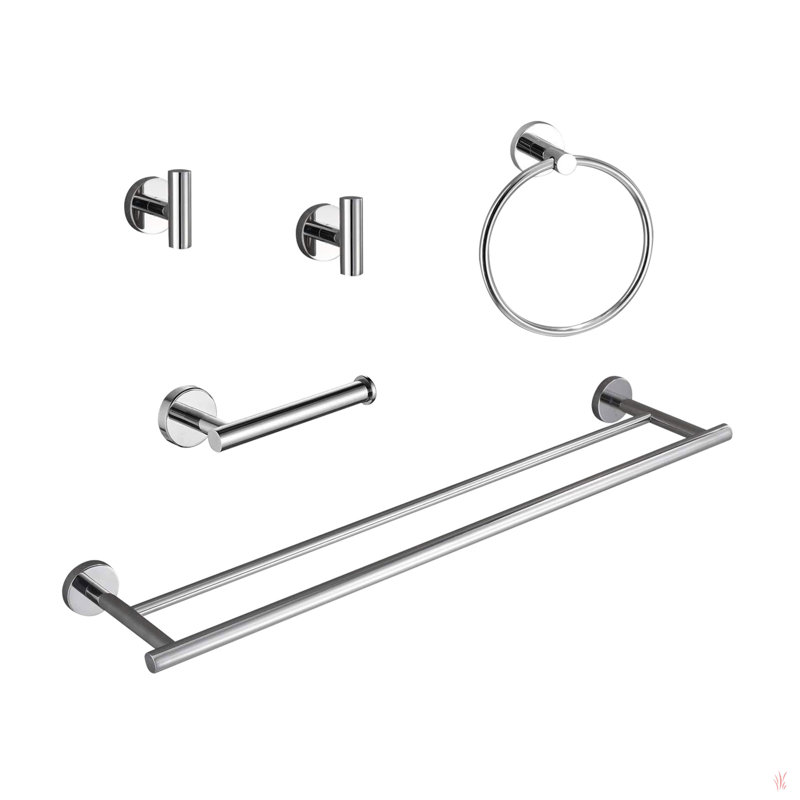 5 Pack Bathroom Towel Rack Set Wall Mount, Stainless Steel