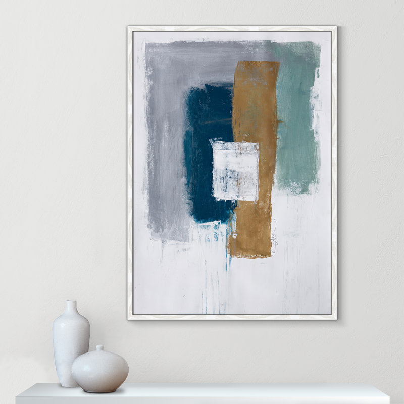 Imprimé Malibu Springs II par Filippo Ioco, L 29,5 po x H 41,5 po, Impression encadrée, Grain de bois blanc