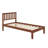 Wood Platform Bed With Headboard-1148228793