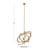 4 - Light LED Sputnik Sphere Chandelier