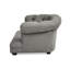 Canapé-lit Chesterfield pour chien 36,5 po Kiki, polyester haute performance gris moyen résistant aux taches Uptown