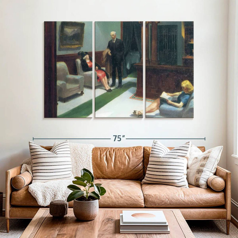 Hall de l'hôtel Leisha, H 42 po x l 65 po