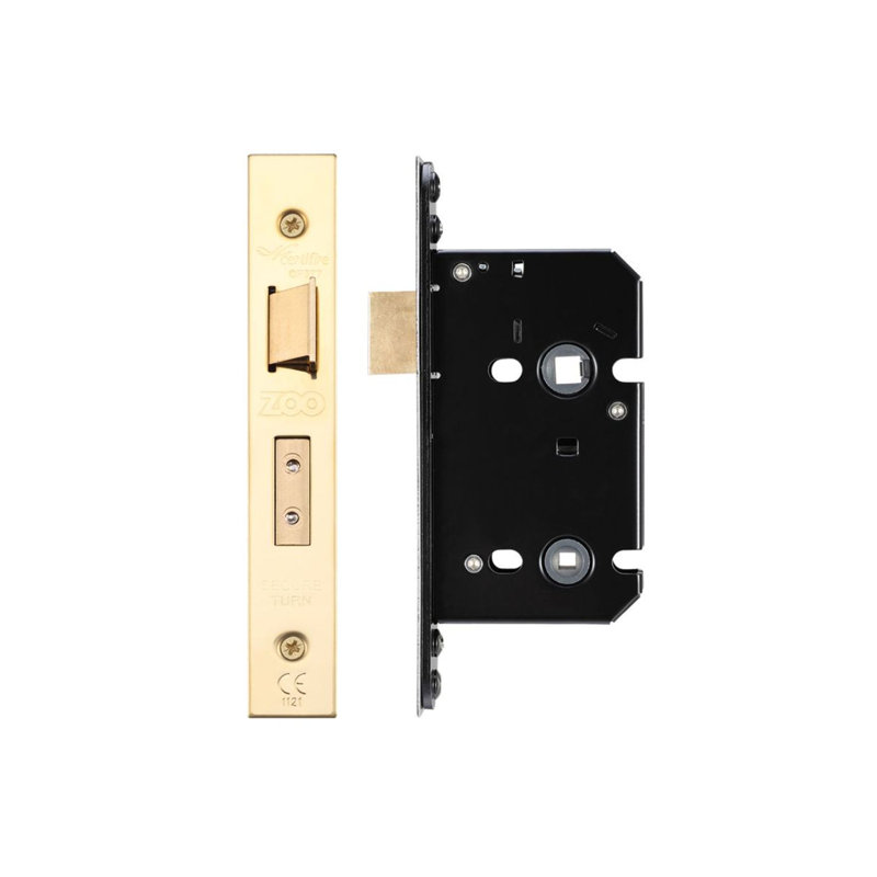 Bathroom Lock, Brass Finish/Anti Tarnish