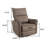 Classic Power Upholstered Recliner Chair with Glider Rocking Swivel Base and USB Ports-680337816