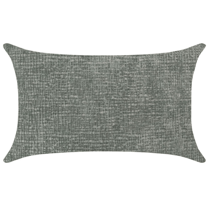 Kimia Rectangular Pillow Cover & Insert, 16" x 26", Gray