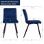 Girton 17.75'' H Tufted Velvet Upholstered Metal Side Chair-885654610