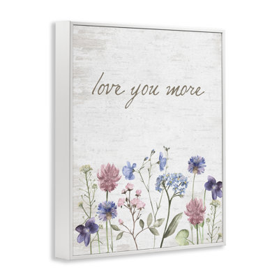 Giclée encadrée Love You More Wildflowers