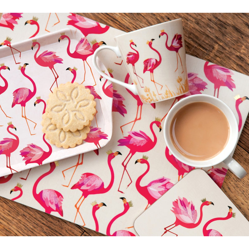 Sous-verres Pimpernel Sm Flamingo 4 po x 4 po