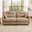 Causeuse large de 64,5 po avec repose-pieds, canapé compact en chenille de 74 po de largeur-1804782638