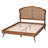 Calcote Mid-Century Brown Platform Bed-1556789536