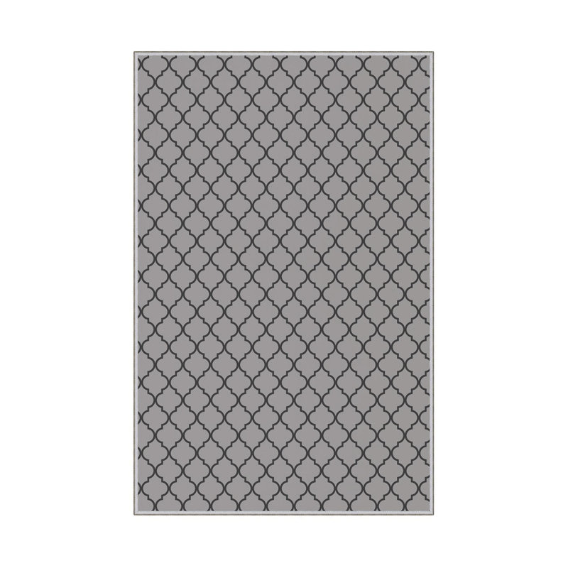 Premium Woven Area Rug (1.6 x 2.6 Feet), 100% Polyester, 0.3 in Pile Height | Antibacterial, Non-Slip PVC Dot Underside | Machine Washable, 3D Digital Print | Ideal for Living Room, Bedroom & Entryway Decor