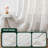 Wool-like Feel White Semi Sheer Rod Pocket Curtains (Set of 2)-1167246602