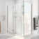 Unidoor-X 35" W x 34.375" D x 72" H Frameless Rectangle Shower Enclosure with Fixed Panel
