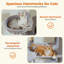Grand arbre à chat, grande tour à chat de 69 pouces pour les grands chats d'intérieur avec grand hamac, poteaux à griffer, condo confortable et perchoir supérieur-131246020