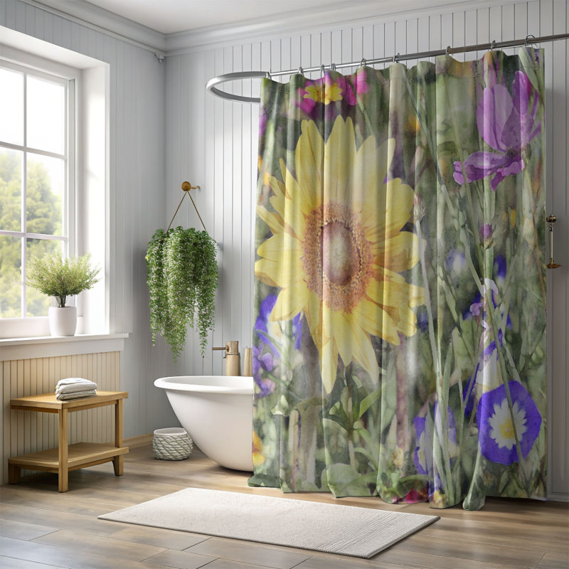 Rideau de douche Frea, H 74 po x l 71 po