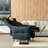 Modern Fabric Push Back Recliner With Ergonomic Segmented Back