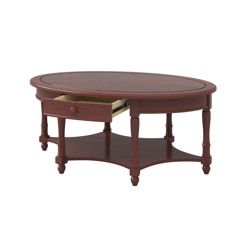 Table basse traditionnelle avec rangement