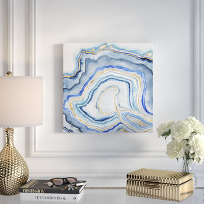 " Cobalt Agate I " Painting Print