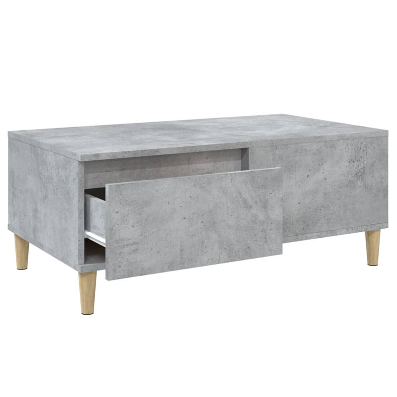 Zahir Coffee Table 90x50x36,5 cm Engineered Wood, Grey