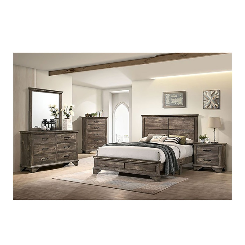 Blodget Wood Flat Wall Mirror