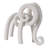 Resin Elephant Figurine – Decorative Objects, Kitchen Decor, and Home Decor Accent Statue for Living Room, Entryway, or Office – Handcrafted Animal Sculpture, 12.75", White