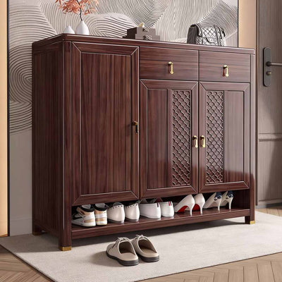 Chinese-style dustproof household shoe cabinet