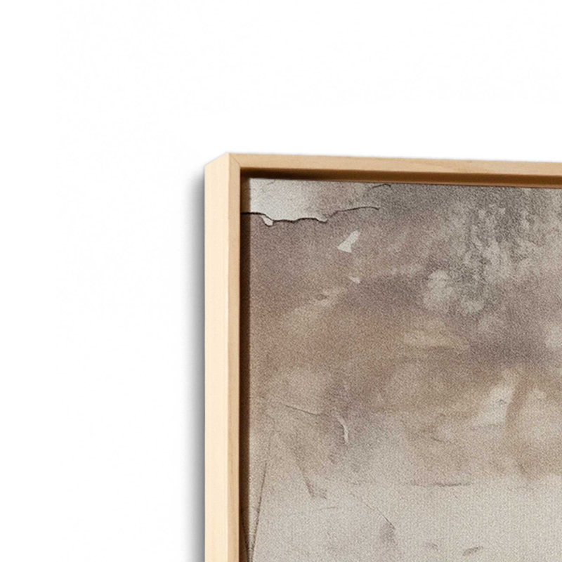 Ensemble de 2 impressions sur toile Mocha Musings, H 30,75 po x l 41,5 po x P 1,75 po, Cadre américain en érable flottant