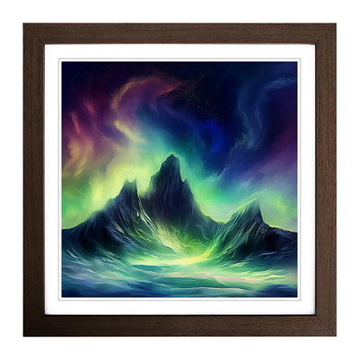 Northern Lights Digital Art No.3 - Framed Print