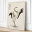 Standing Crane Japandi - Wrapped Canvas-1210004802-1210004803