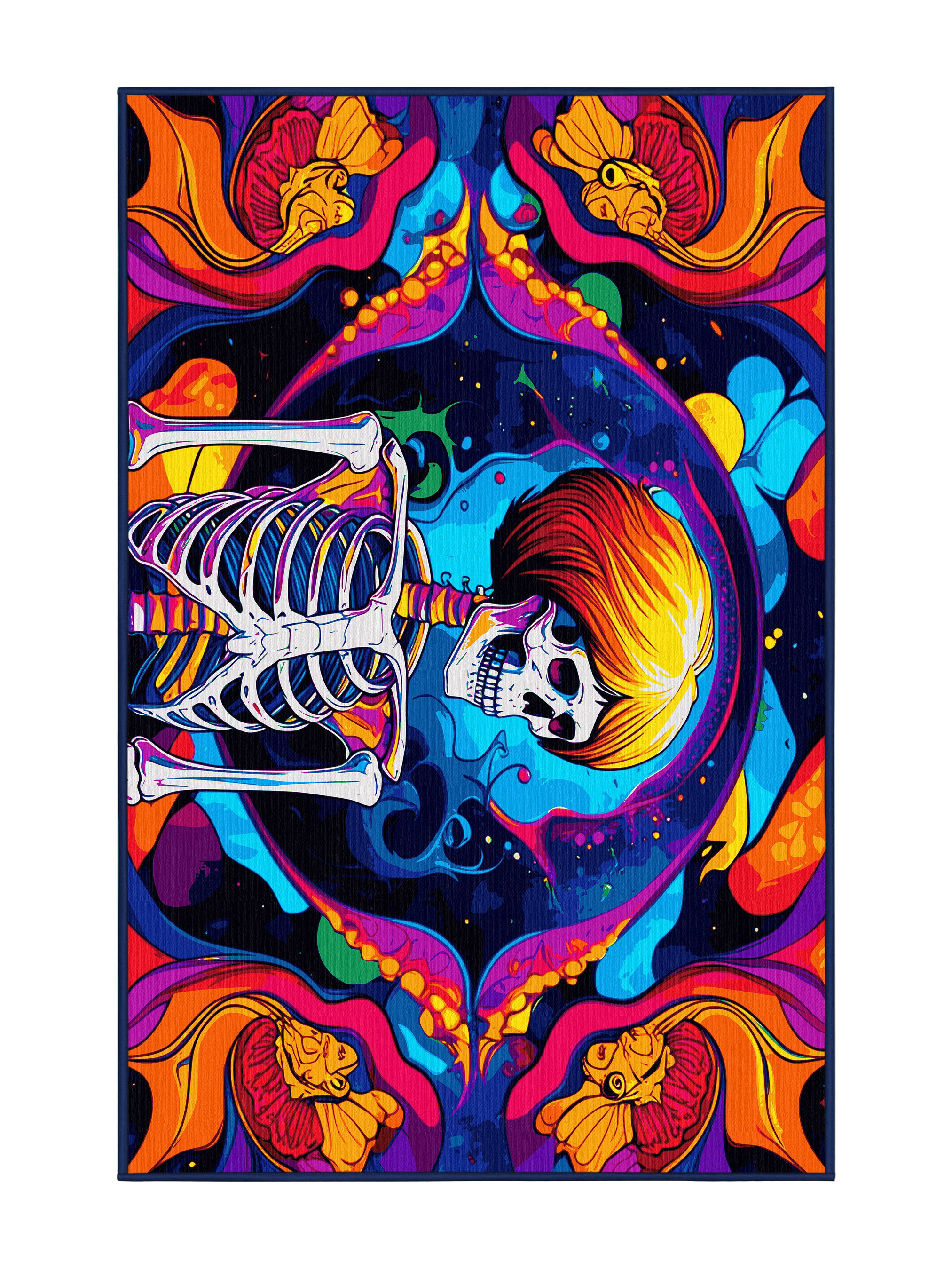 Trinx Neon Infinity Rug | Wayfair