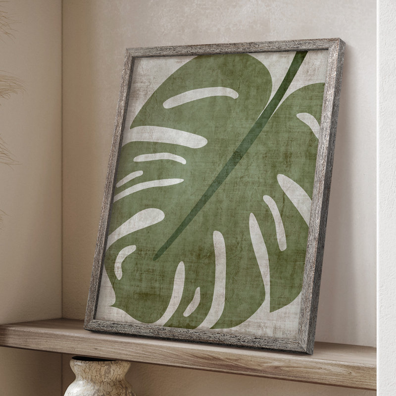 «Island Greenery II», reproduction encadrée - bois massif, H 11 po x l 9 po