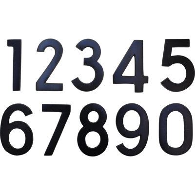 4'' H Brass House Number