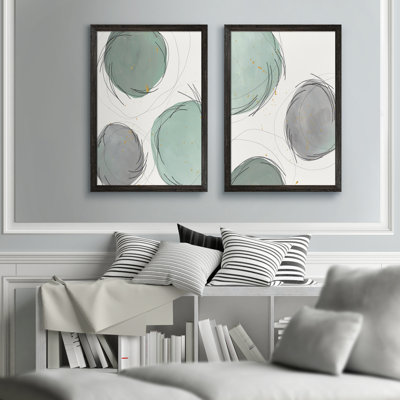 « encircleed orbites i » par vincent van gogh-2 pièces, ensemble de 2 reproductions d’art sur image