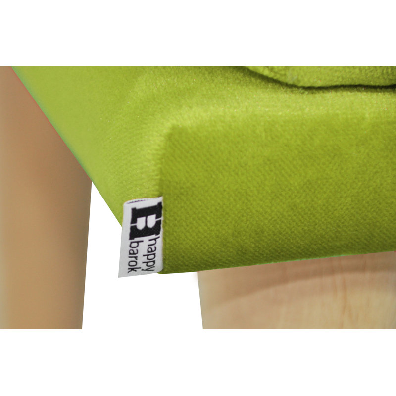 Scandi Upholstered Bench, Lime
