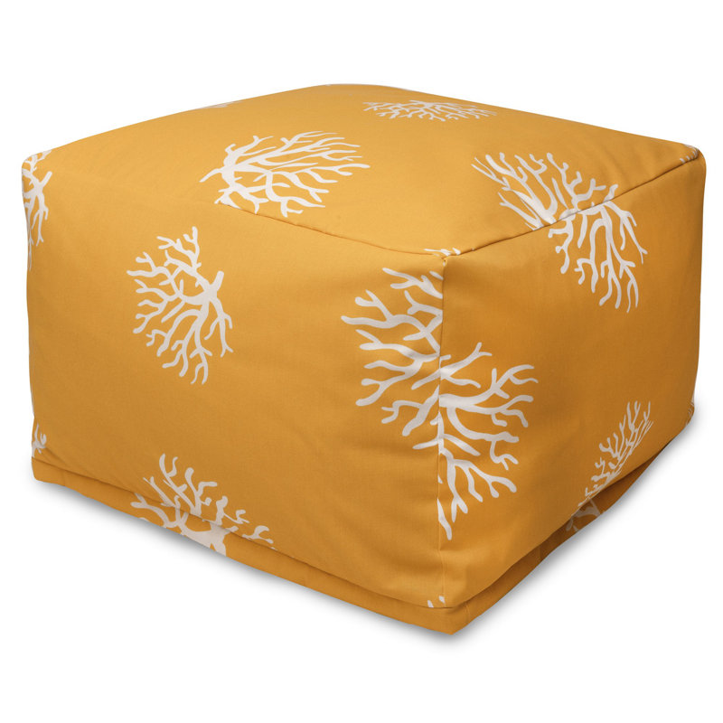 Repose-pieds d'extérieur Bean Bag, Jaune