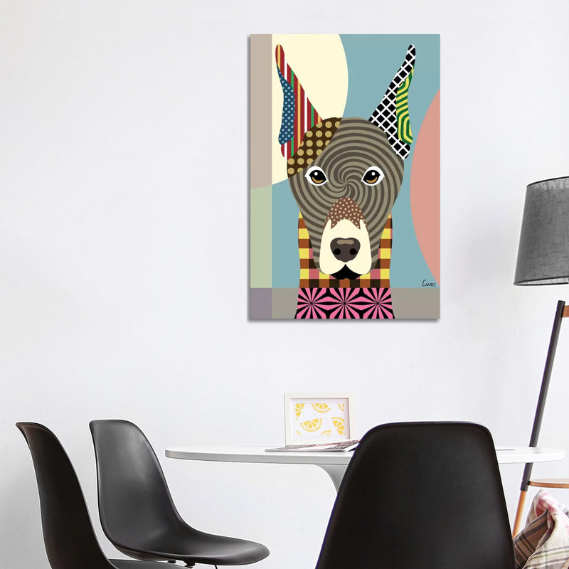 «Doberman Pinscher» par Lanre Studio, impression sur toile tendue, H 40 po x l 26 po x P 1,5 po