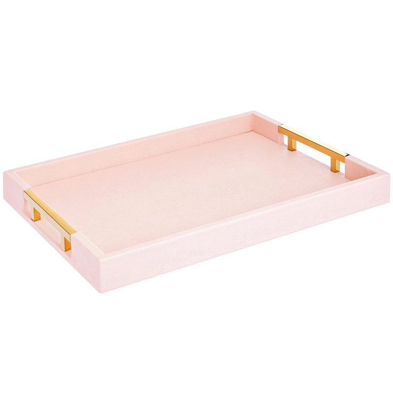 Plateau Mayalee, Rose bébé / doré