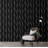 Tazz Black Ribbons Wallpaper