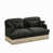 Vert, chenille noire