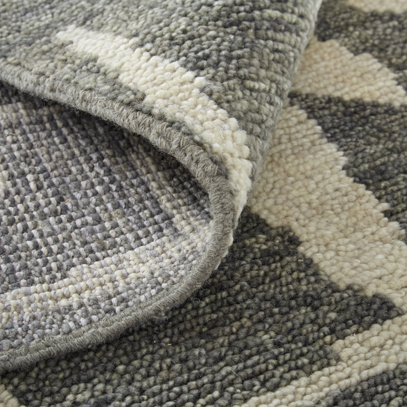 Sutton Transitional Abstract, Taupe/Ivory Area Rug, Rectangle 8'6" x 11'6"