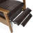Wood Arm Push Back Recliner-673593023