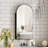 Arched Bathroom Medicine Cabinet With Mirror & Shelves,right Open,wall Mounted-1204950781