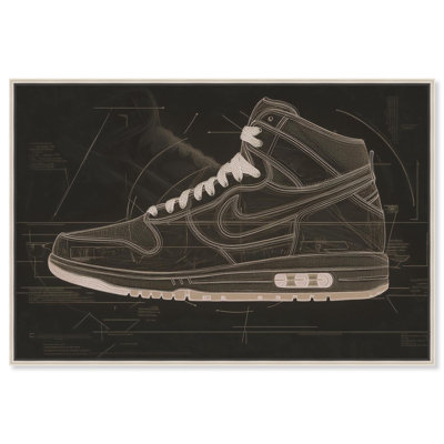 "Blueprint Sneaker", impression sur toile par Notoriart