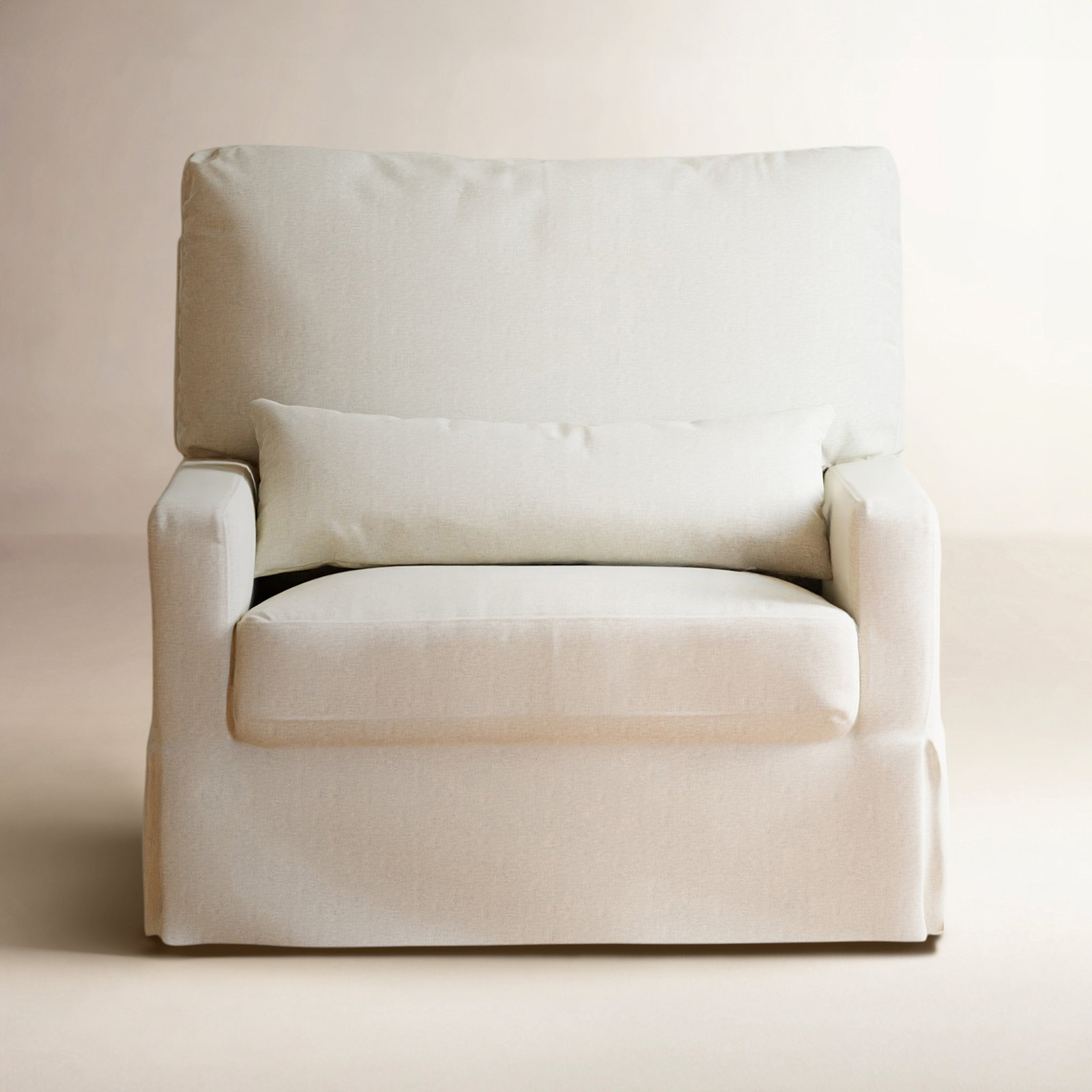 Crawford Swivel Glider, Performance Cream Eco-weave