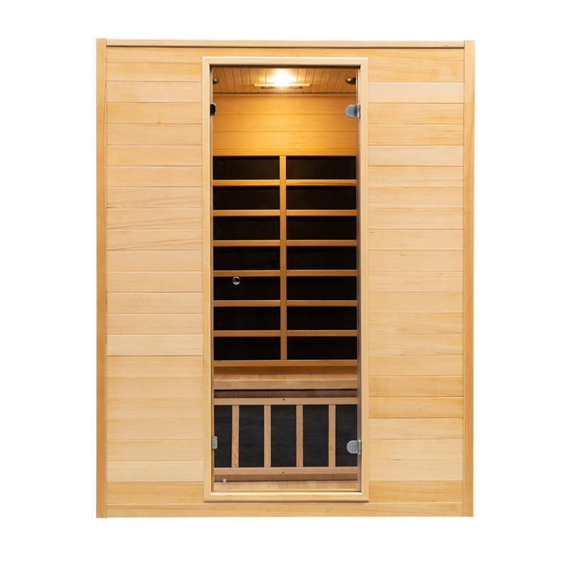 Vidalux Carbon Saunas FAR Infrared Sauna with Remote Control in Hemlock, 3