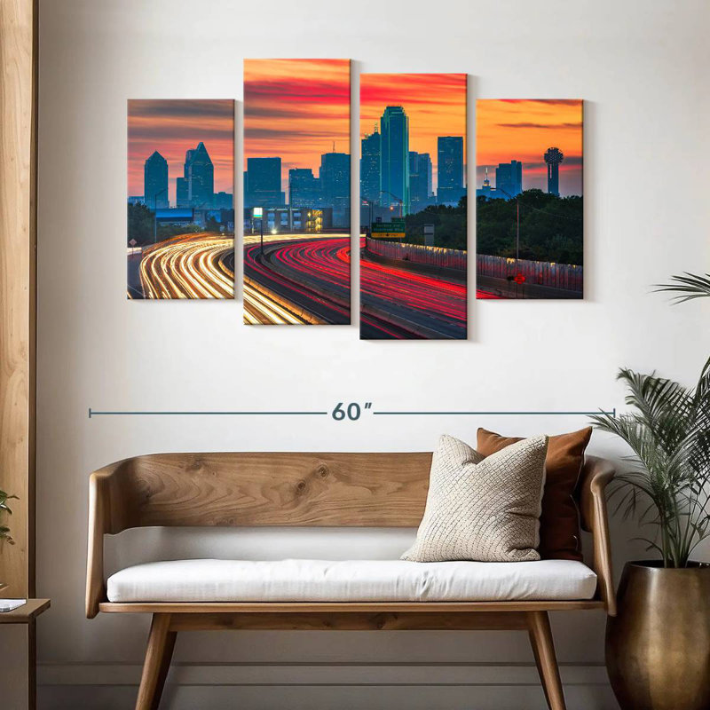 Marchelle Dallas City Light Trails, H 32 po x l 52 po