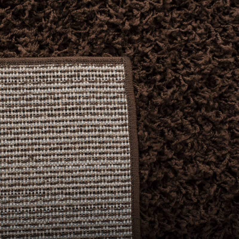 Tapis chocolat touffeté à la main Cannell, Rectangle 9 pi 6 po x 13 pi 6 po