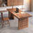 Light brown Rectangular Solid Wood writing desk